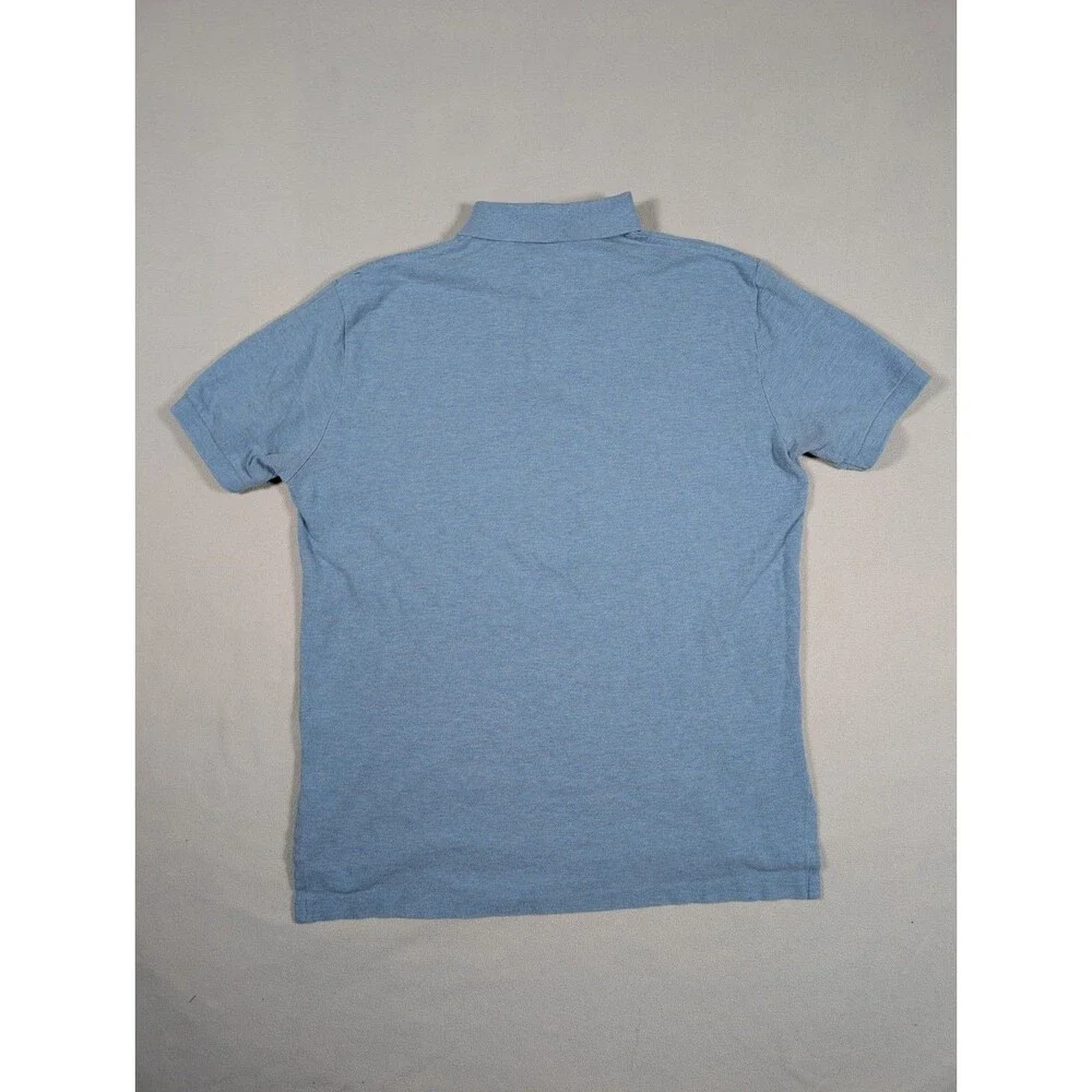 Polo Ralph Lauren Polo Shirt Mens Large Blue Classic Fit Pink Pony Logo Preppy
